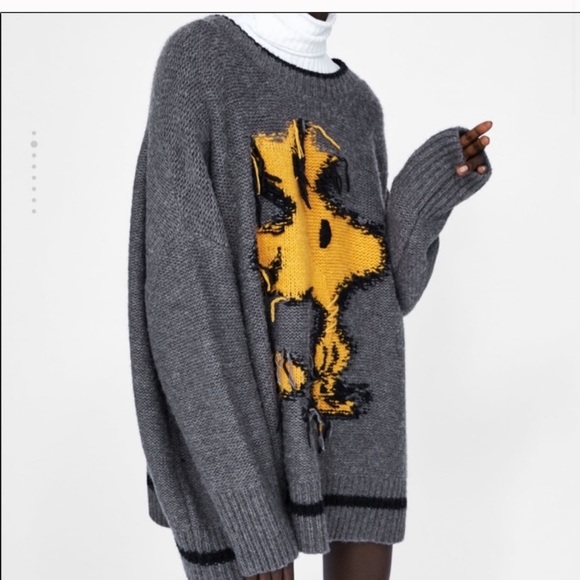 Zara Woodstuck Peanuts Sweater 
